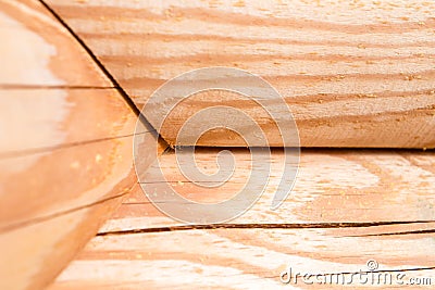 Wooden hause. sectioned log. Stock Photo