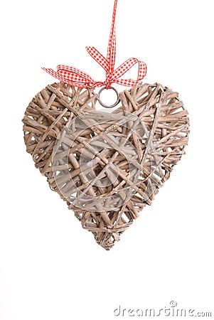 Wooden heart Stock Photo