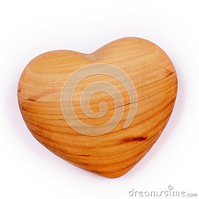 A Wooden heart Stock Photo