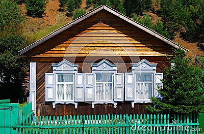 Wooden house Stock Photo