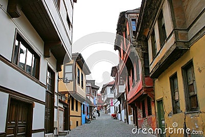 Wooden Houses Editorial Stock Photo