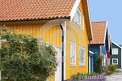 Wooden houses Stock Photo