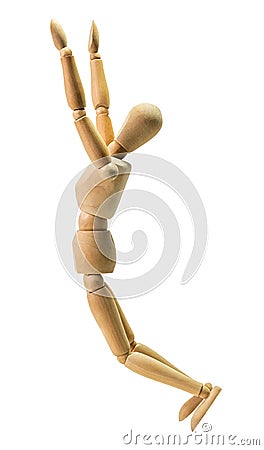 Wooden human model Stock Photo