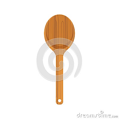 Wooden kitchen spoon Vector Illustration