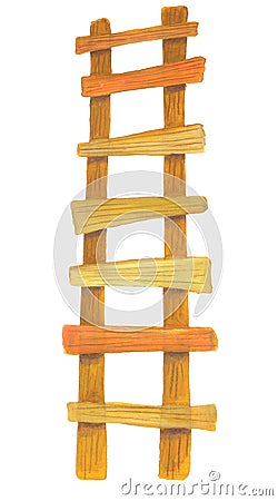 Wooden ladder Stock Photo
