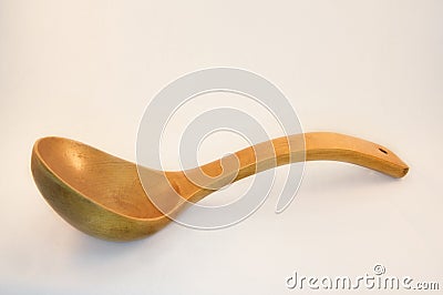 Wooden ladle Stock Photo