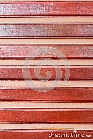 Wooden lath wall Stock Photo