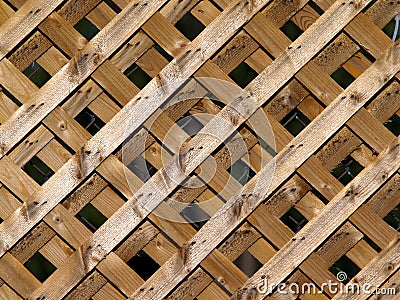 Wooden Lattice Stock Photo