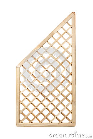 Wooden lattice fence Stock Photo