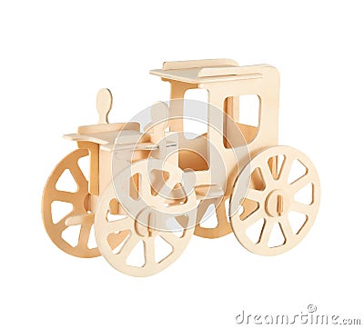 The wooden machine Stock Photo