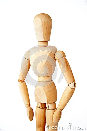 Wooden mannequin Stock Photo