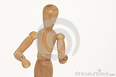 Wooden mannequin Stock Photo