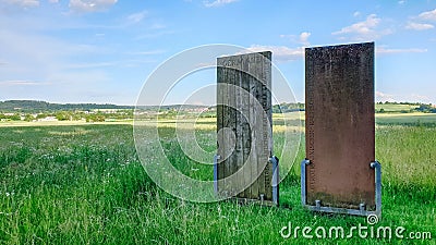 Wooden monuments in Upper Germanic-Rhaetian Limes Editorial Stock Photo