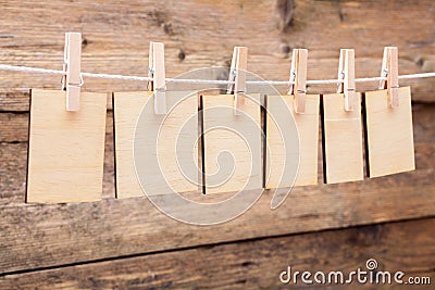 Wooden notes Stock Photo