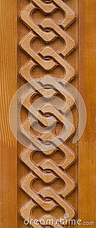 Wooden ornament Stock Photo