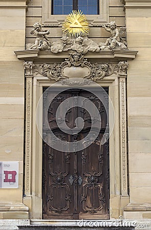Facade of the Bavarian Residence in WÃ¼rzburg Editorial Stock Photo