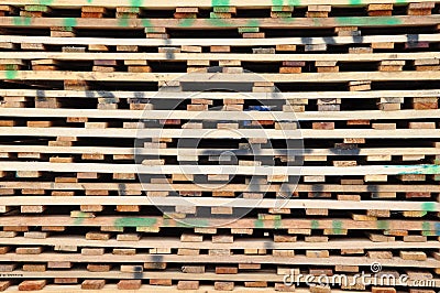 Wooden pallet Stock Photo