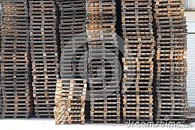 Wooden pallet Stock Photo