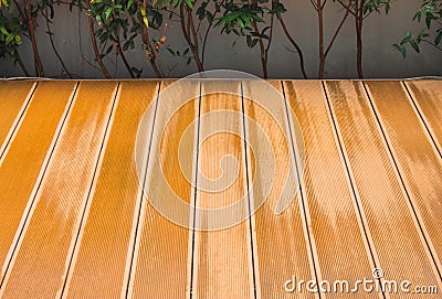 Wooden pallets inside the park Stock Photo