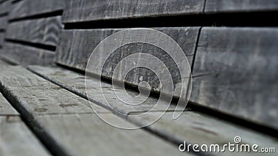 Wooden park bench Stock Photo