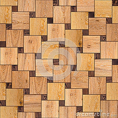 Wooden Parquet Floor. Seamless Texture. Stock Photo