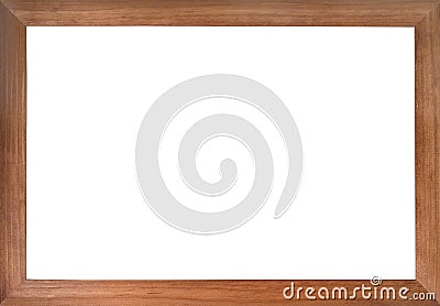 Wooden photo frame Stock Photo