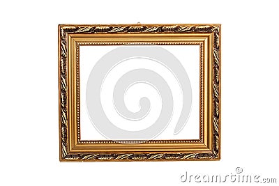 Wooden photo frame Stock Photo