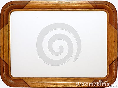 Wooden Picture Frame Stock Photo