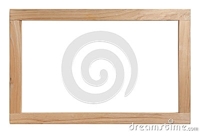 wooden picture frame Stock Photo