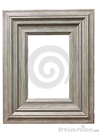 A wooden picture frame Stock Photo