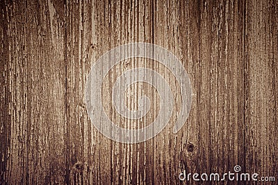 Wooden plank background, brown vertical boards, wood texture, old table (floor, wall), vintage Stock Photo