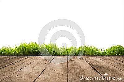 wooden planks and sward Stock Photo