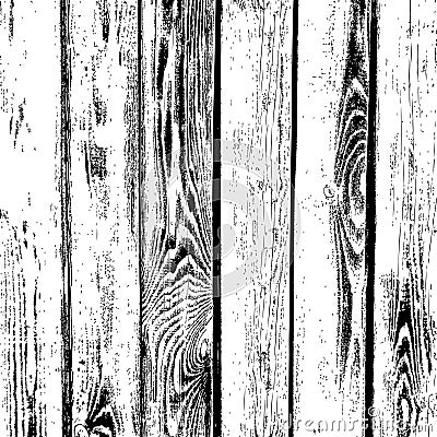 Wooden planks vector texture. Old wood grain textured background Vector Illustration