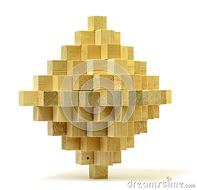 Wooden Puzzle Stock Photo