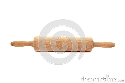 Wooden rolling pin Stock Photo
