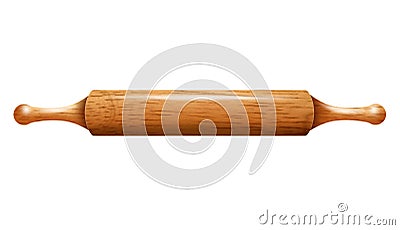 Wooden rolling pin Stock Photo