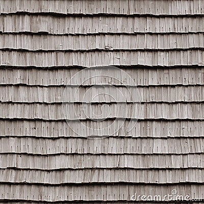 Wooden roof texture on old house, seamlessly tileable background Stock Photo