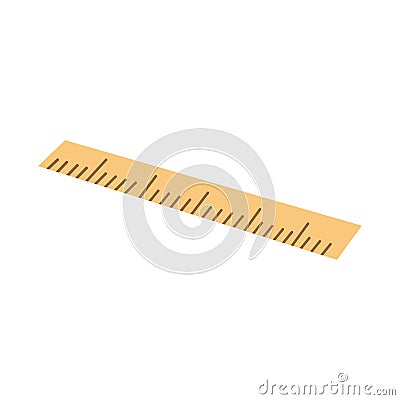 Wooden rulers. flat design illustrations Vector Illustration