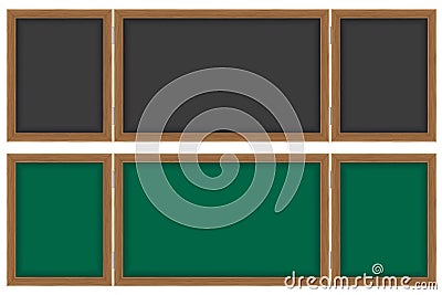 Wooden school board for writing chalk vector illus Vector Illustration