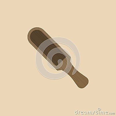 Wooden scoop Vector Illustration