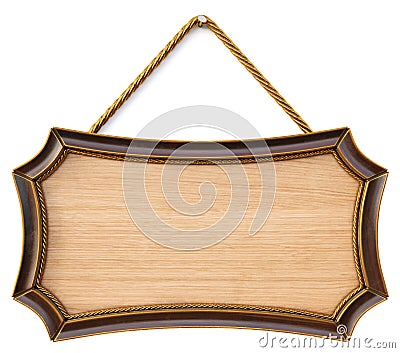 Wooden sign Stock Photo