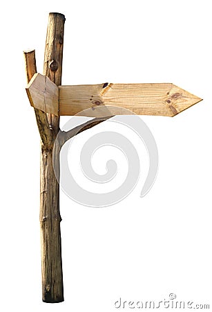 Wooden signboard Stock Photo