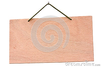 Wooden signboard Stock Photo