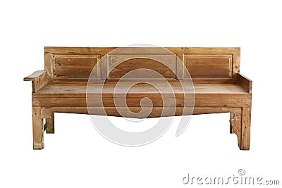 Wooden sofa Stock Photo