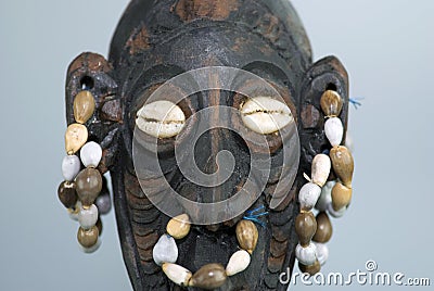 Wooden Statue Close Up Stock Photo