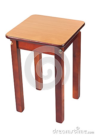 Wooden stool Stock Photo