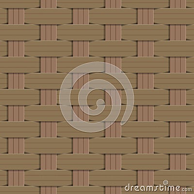 Wooden striped textured background, Wicker pattern, Basket weave pattern, Seamless pattern background Vector Illustration
