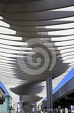 Muello Uno Boardwalk in Malaga Spain Stock Photo