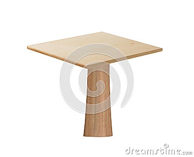 Wooden table - piece of furniture Stock Photo