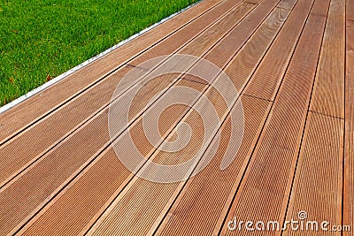 Wooden terrace Stock Photo